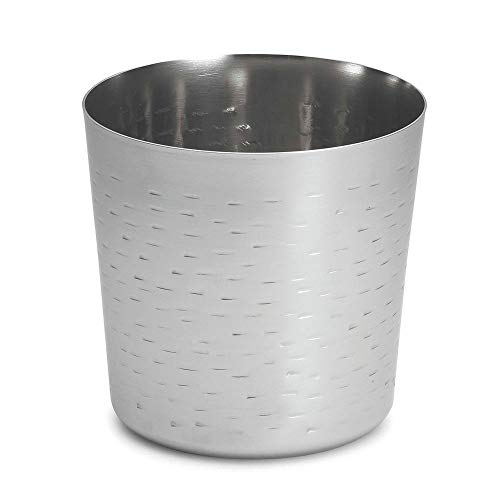 TableCraft Products AC885R Fry Cup, Stainless Steel Rice Pattern