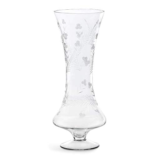 Park Hill Collection ECL10617 Zelda Etched Glass Vase, Large
