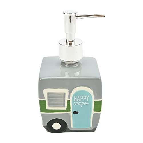 Boston Warehouse Camper Soap Pump/Lotion Dispenser, Gray, 10 Ounce (30078)