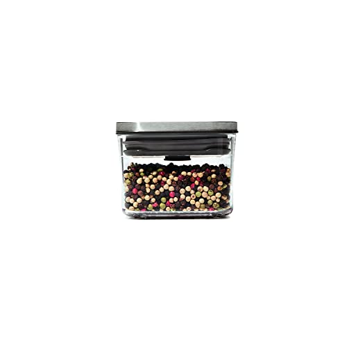 OXO Steel POP Small Square Container - 0.4 Qt for Dried Herbs and More