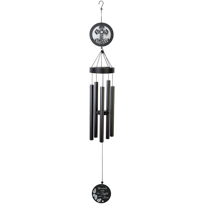 Carson Wind Chime-Solar-Light and Love (45")