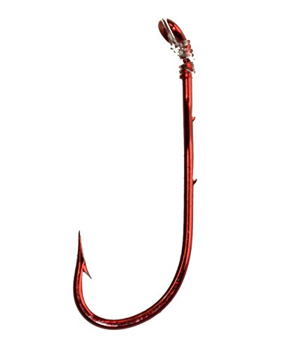 TTI-Blakemore Tru Turn Snelled Baitholder Hook (Bleeding Red, 8)