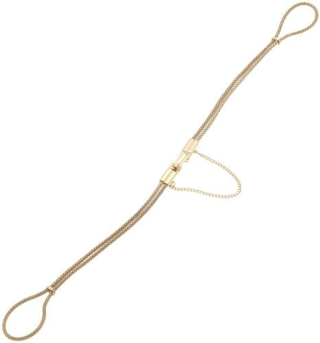Hadley Roma Women's LB1041LYRE Vintage Ring-End Gold Cord Gold Watchband