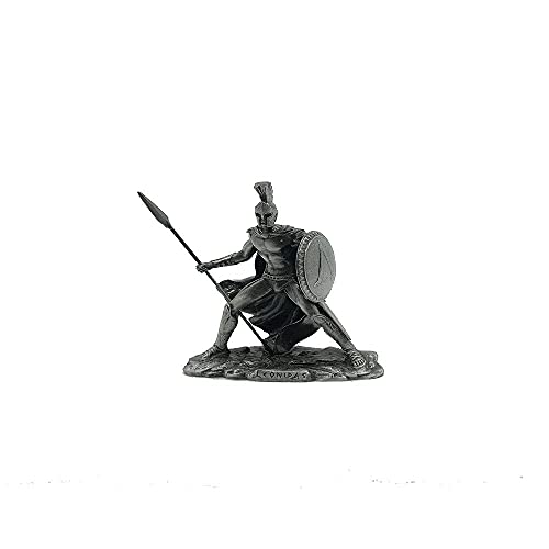 Comfy Hour Antique and Vintage Collection Spartan King Leonidas with Sword and Shield Terne Metal Figure