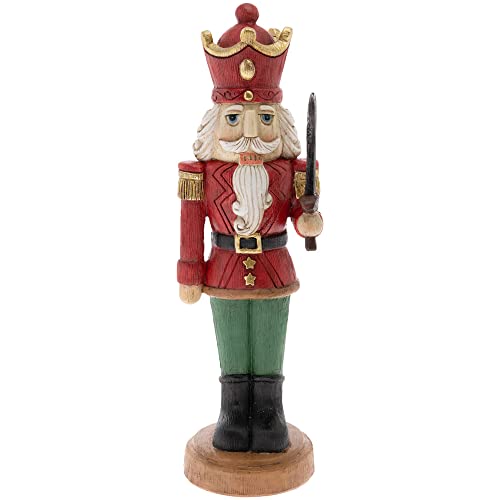 Boston International Christmas Winter Holiday Decorative Nutcracker Soldier, 12-Inches, Mikhail