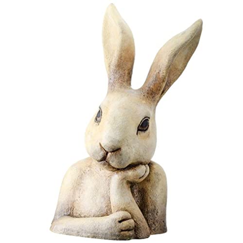 Regency International Resin Museful Bunny Bust, 17 Inches, Home Decor