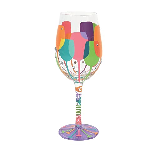 Enesco Lolita Wine Squad Wine Glass, 8.84in H