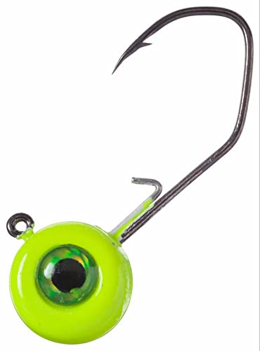 Jenko Fishing Slasher Crappie Jig Head, Chartreuse, 1/4 oz