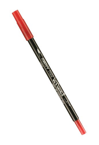 Uchida Marvy Extra Fine Tip Le Plume II Double Ender Marker Pen Art Supplies, Crimson Lake