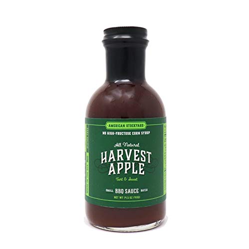 Spicin Foods American Stockyard - Organic Harvest Apple BBQ Sauce - Made in USA - 14.5oz Bottle - Family Friendly - Handcrafted in Small Batches with All Natural Ingredients