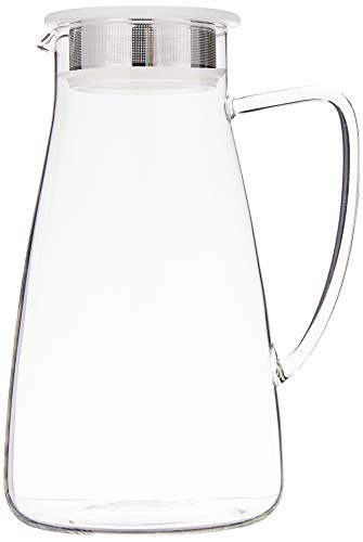 FORLIFE 838-A-ICE Flask Glass Jug Iced Tea Pitcher, 64 oz,