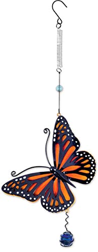 Sunset Vista Designs Monarch Butterfly Bouncy, 20.47-inch Height, Home Decor, Christmas, Holiday Season