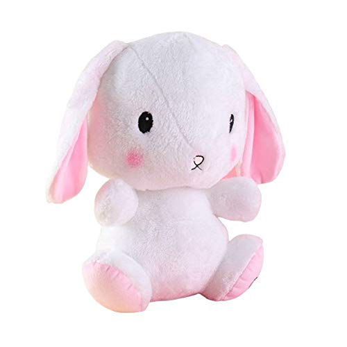 Hape Little Room Naturally Glow in The Dark Bunny Stuffed Animal Plush Toy, 14 Inches (L1001) , White