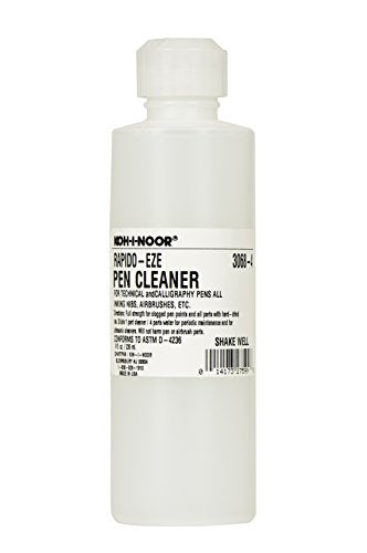 Chartpak Koh-I-Noor Rapido-Eze Cleaning Solution, 8 oz. Bottle, 1 Each