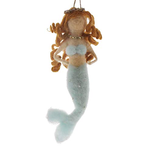 HomArt 9501-10 Mermaid Ornament, 7-inch Height, Felt, Blue