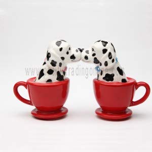 Pacific Trading Giftware Kissing Dalmatian Dogs in Tea Cup 3.5&