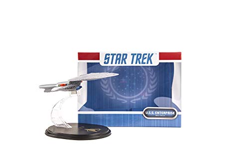 Quantum Mechanix Star Trek The Next Generation: USS Enterprise NCC-1701D QMx Mini Master Ship Replica Toy, Multicolor