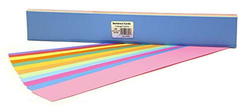 Hygloss Products Bright Word Cards -¬† Mini Sentence Strips - Great for Arts and Crafts, Decorations, Classroom Activities - Cardstock - Unruled - Assorted Colors - 2.5" High x 17.5" Long - 100 Pieces