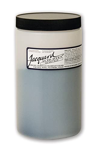 Jacquard Acid Dye for Wool, Silk and Other Protein Fibers, 1 Pound Jar, Concentrated Powder, Navy Blue 626