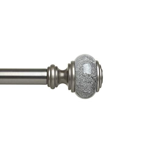 Umbra Marbello Curtain Rod for Window, 36 to 72 inches, Pewter