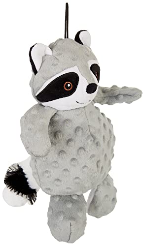 Pet Lou Dog Plush Toys,Interactive Stuffed Dog Squeaky Toys Chew Dog Toys for Medium Dog Small Large Dogs ,Dotty Friends Dog Toy (12 INCH, Dotty Friends-Raccoon)