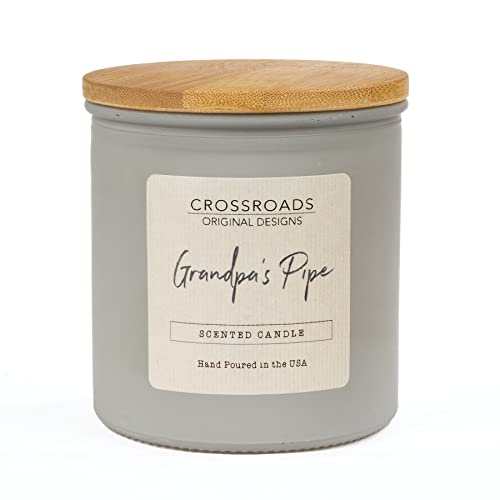 Crossroads Grandpa's Pipe Colored Glass Candle, 14 Oz