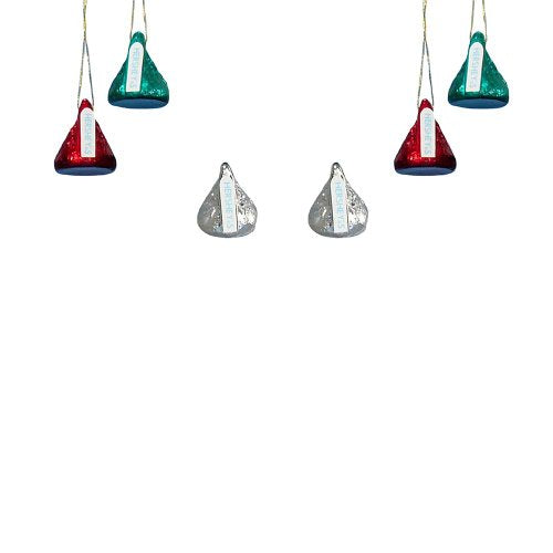 Hershey Kurt Adler Plastic Hershey's Mini Kisses Ornament, Set of 6