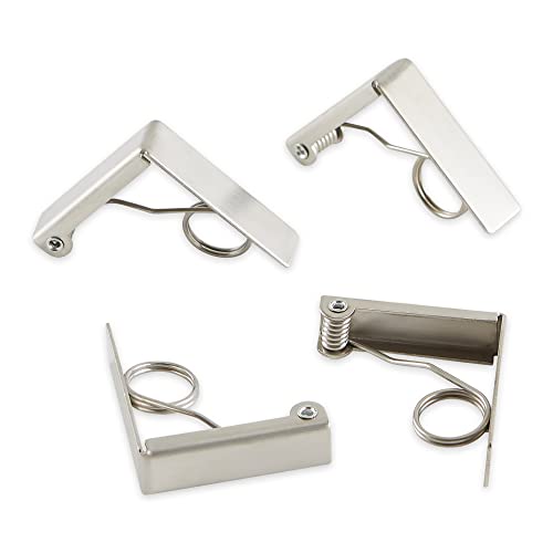 RSVP International  Endurance Stainless Steel Tablecloth Clips, Set of 4,Silver,1 pack