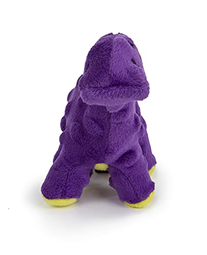 Worldwise goDog Just For Me Bruto with Chew Guard Technology Plush Dog Toy, Purple