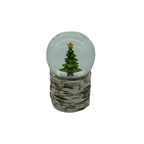 Comfy Hour Christmas Tree with Classic Star Tree Topper Design Water Globe Snow Globe Holiday Decoration