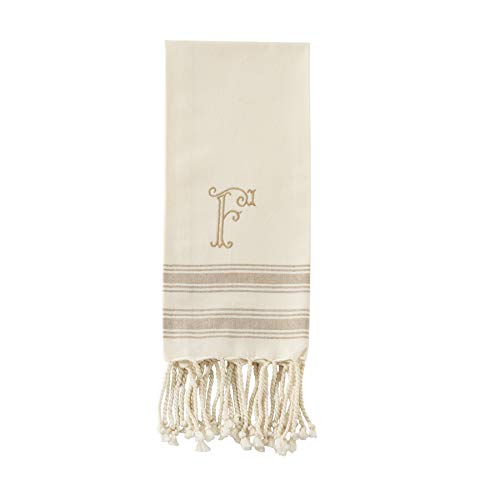 Mud Pie E Initial Turkish Hand Towel