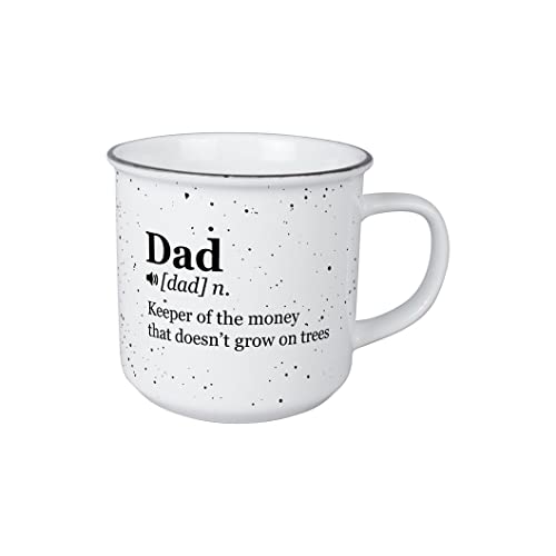 Carson Home, Decorative Vintage Mug for Coffee Latte Tea Hot Cocoa, Ideal Gift, Microwave and Dishwasher Safe, Dad Vintage Mug 13oz
