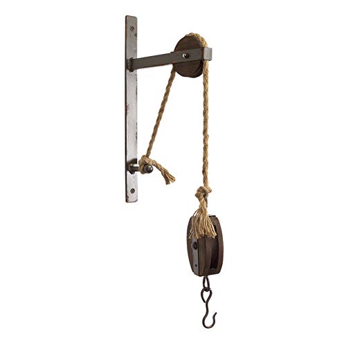 Melrose 16" Pulley Mounting Bracket with Hook - Metal/Wood