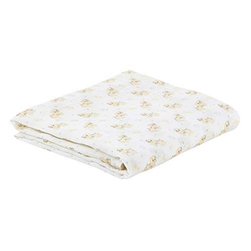 Creative Brands Stephan Baby Viscose Cotton Muslin Swaddle Blanket, Pete The Puppy