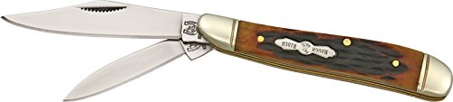 Blue Ridge Knives Rough Ryder Peanut Amber Bone
