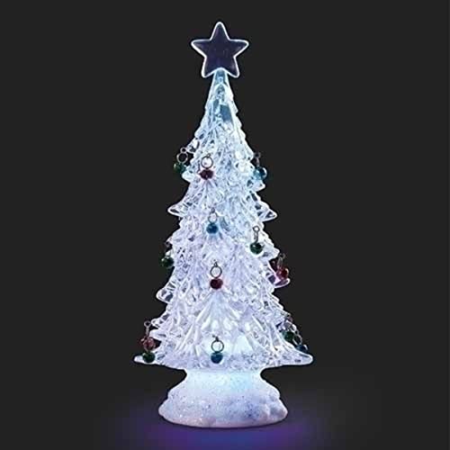 Roman 11.75" LED Lighted Tree with Bells Christmas Tabletop Decor