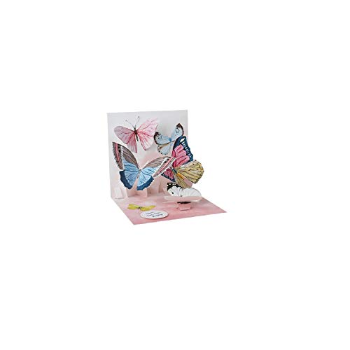 Up With Paper Pop-Up Treasures Greeting Card - Fluttering Butterflies
