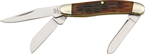 Blue Ridge Knives Rough Ryder Tiny Stockman Amber Bone