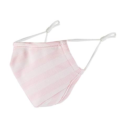 Bucky Unisex-Adult Fitted Face Mask, Individual, Pink Stripe, 5.5x7
