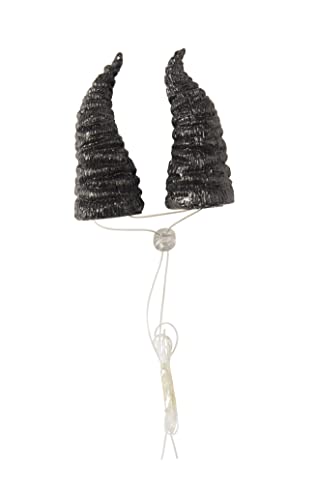 Rubie's womens Black Beast Horns Adult Costume Accessory Party Supplies, Black, One Size US