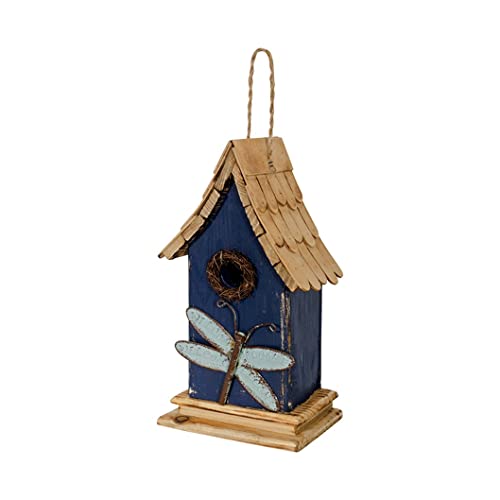 Carson 63847 Blue Dragonfly Birdhouse, 12-inch Height