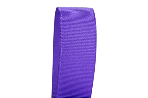 Ribbon Bazaar Solid Grosgrain Ribbon 5/8 inch Delphinium 50 Yards 100% Polyester