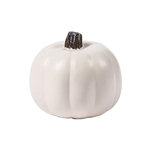 Fun Express White Craft Pumpkin - 5 inch - DIY Halloween and Fall Home Decor