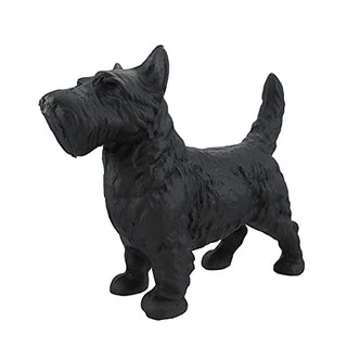 Upper Deck Things2Die4 Cast Iron Scottish Terrier Dog Statue Black Enamel Scottie