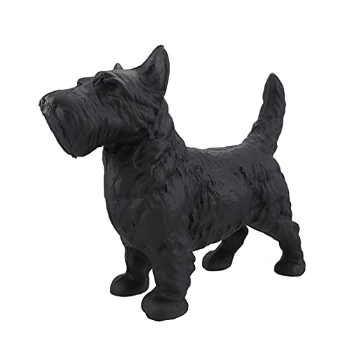 Upper Deck Things2Die4 Cast Iron Scottish Terrier Dog Statue Black Enamel Scottie