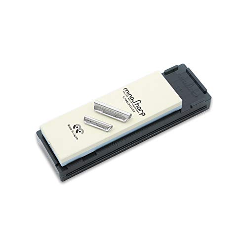 Scanpan MinoSharp Medium Super Fine Stone Knife Sharpening Kit, 1, Navy Green