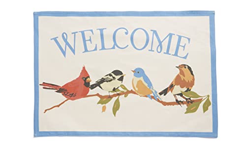 Giftcraft 717348 Sweet Birds Welcome Rug, 22-inch Length