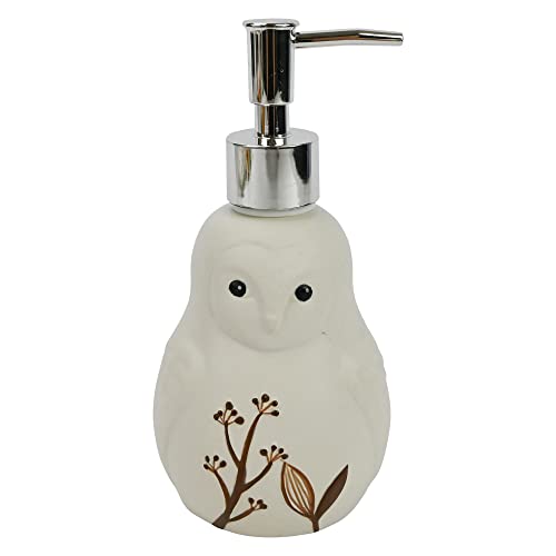 Boston Warehouse Snowy Owl Soap and Lotion Dispenser Pump