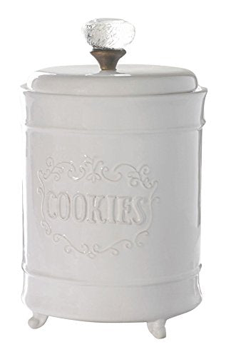 Mud Pie Circa Cookie Jar, White