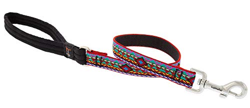 Lupine Pet Traffic Leash 3/4" Wide El Paso Design 2-Foot Long with Padded Handle